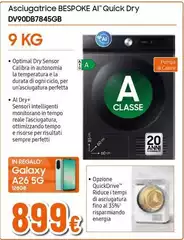 Samsung - Asciugatrice BESPOKE AI™ Quick Dry DV90DB7845GB