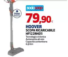 Hoover - Scopa Ricaricabile Hf122rh011