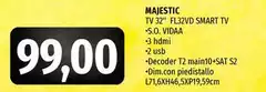 Majestic - Tv 32" Fl32vd Smart Tv