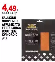 Kv nordic - Salmone Norvegese Affumicato Fetta Lunga Boutique