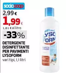 Lysoform - Detergente Disinfettante Per Pavimenti