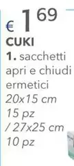 Cuki - Sacchetti Apri E Chiudi Ermetici