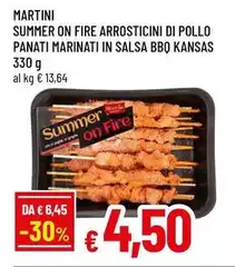 Martini - Summer On Fire Arrosticini Di Pollo Panati Marinati In Salsa Bbq Kansas