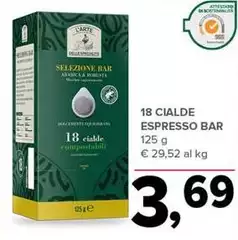 L'arte delle specialità - 18 Cialde Espresso Bar