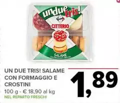 Citterio - Un Due Tris! Salame Con Formaggio E Crostini