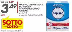 Napisan - Additivo Disinfettante Battericida In Polvere/ Liquido