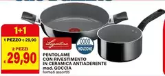 Lagostina - Pentolame Con Rivestimento In Cremaica Antiaderente Mod. Goccia