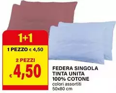 Federa Singola Tinta Unita 100% Cotone