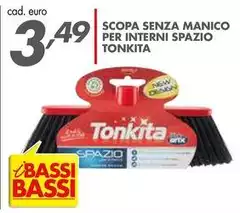 Bassi - Scopa Senza Manico Per Interni Spazio