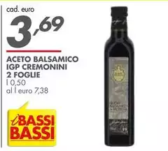 Bassi - Aceto Balsamico IGP Cremonini