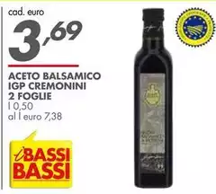 Bassi - Aceto Balsamico IGP Cremonini