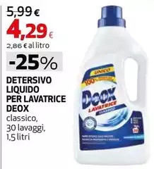 Deox - Detersivo Liquido Per Lavatrice