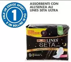 Lines - Assorbenti Con Ali/Senza Ali Seta Ultra
