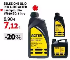 Acter - Selezione Olio Per Auto