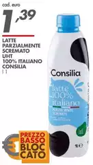 Consilia - Latte Parzialmente Scremato UHT 100% Italiano