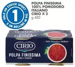 Cirio - Polpa Finissima 100% Pomodoro Italiano
