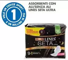 Lines - Assorbenti Con Ali/Senza Ali Seta Ultra