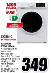 Koenic - Lavatrice 9114 A