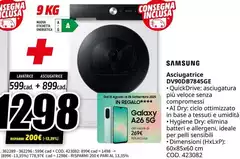 Samsung - Asciugatrice DV90D8748KSE