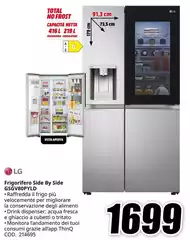 LG - Frigorifero Side By Side GS4V80PYLD