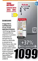 Samsung - Frigorifero Combinato Frirs 75 AI RB53DG70SDSS9