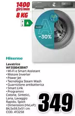 Hisense - Lavatrice WF3S80436W7