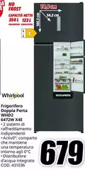 Whirlpool - Frigorifero Doppia Porta WHD2 6472W X4E