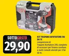 Kit Trapano Avvitatore Fai Da Te