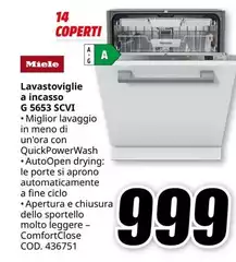 Miele - Lavastoviglie A Incasso G5653 SCVI