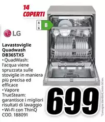 LG - Lavastoviglie Quadwash Db36stxs