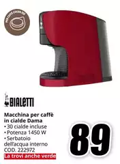 Bialetti - Macchina Per Caffè In Cialde Dama