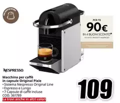 Nespresso - Macchina Per Caffè In Capsule Original Pixie