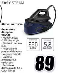 Rowenta - Generatore Di Vapore VR5121