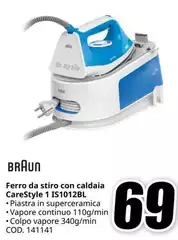 Braun - Ferro Da Stiro Con Caldaia Carestyle 1 IS1012BL