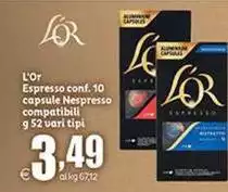 L'or espresso - Espresso Conf. 10 Capsule Compatibili