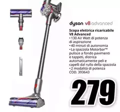 Dyson - Scopa Elettrica Ricaricabile V8 Advanced