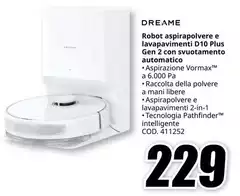 Dreame - Robot Aspirapolvere E Lavapavimenti D10 Plus Gen 2 Con Svuotamento Automatico