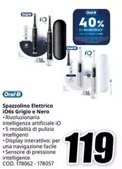 Oral b - Spazzolino Elettrico I065 Grigio E Nero