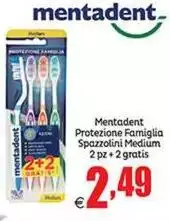 Mentadent - Protezione Famiglia Spazzolini Medium