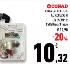 Conad - Caffettiera 3 Tazze