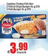 Findus - Fish Bar 2 Fish & Chips Burger Xl
