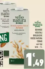Conad - Bevanda Vegetali Biologiche Verso Natura
