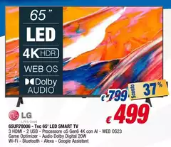 LG - 65UR78006-Tvc 65' LED Smart TV