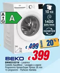 Beko - BMWU31021W-Lavatrice