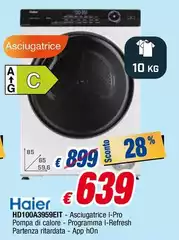 Haier - HD100A3959EIT-Asciugatrice I-Pro 