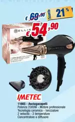Imetec - 11665-Asciugacapelli