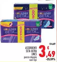 Lines - Assorbenti Seta Ultra