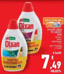 Dixan - Detersivo Liquido Per Lavatrice