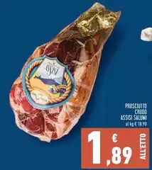 Assisi - Prosciutto Crudo  Salumi