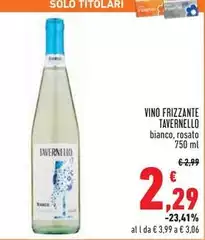 Tavernello - Vino Frizzante
